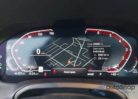 2022 BMW 330I xDrive z USA, uszkodzony, nr VIN 3MW5R7J03N8C59269